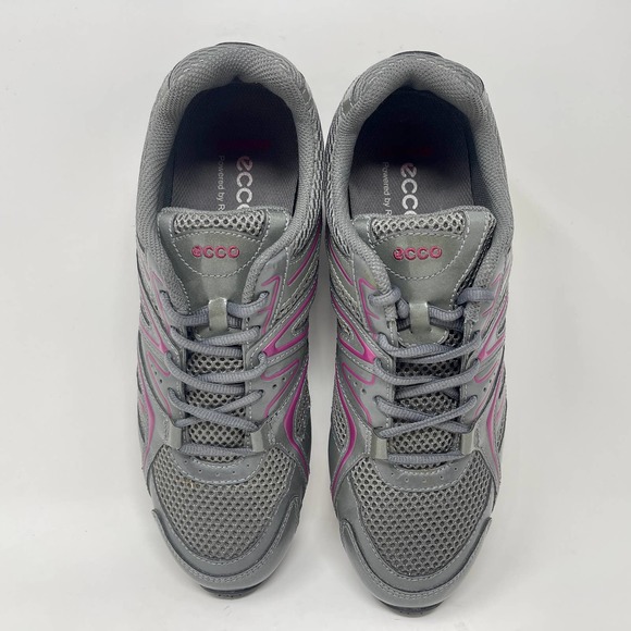 Ecco Training Sneakers Womens Sz 9 Gray Purple 1030:S1378 - Picture 10 of 12